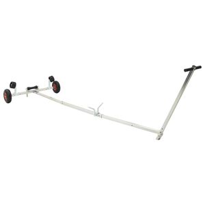 vidaXL Adjustable Boat Trailer with Pneumatic Tires 200 kg Load Silver