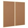 vidaXL Bulletin Board Folding Brown 100 x 100 x 1.4 cm Solid pine wood