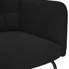 vidaXL Rocking Chair with Stool Black Velvet