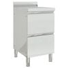vidaXL Commercial Kitchen Cabinet with 2 Drawers 50x60x96 cm