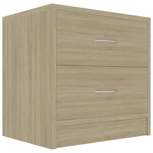 vidaXL Bedside Cabinets 2 pcs Sonoma Oak 40x30x40 cm Engineered Wood
