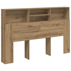 vidaXL Headboard Cabinet Artisan Oak 160x19x103.5 cm Engineered Wood