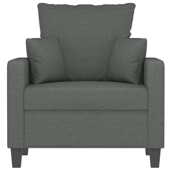 vidaXL Sofa Chair Dark Grey 60 cm Fabric