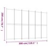 vidaXL 6-Panel Room Divider White 300x200 cm Fabric