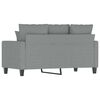 vidaXL 2-Seater Sofa Light Grey 120 cm Fabric