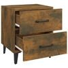 vidaXL Bedside Cabinets 2 pcs Smoked Oak 40x35x47.5 cm