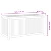 vidaXL Garden Storage Box 120x50x58 cm Solid Teak Wood