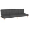 vidaXL 2-Seater Sofa Bed Dark Grey Fabric