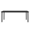vidaXL 9 Piece Garden Dining Set with Cushions Black