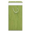 vidaXL Bamboo Laundry Basket Green