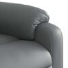 vidaXL Massage Recliner Chair Grey Faux Leather