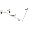 vidaXL Adjustable Boat Trailer with Pneumatic Tires 200 kg Load Silver