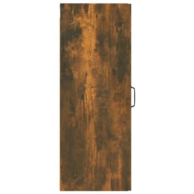 vidaXL Hanging Wall Cabinet Smoked Oak 34.5x34x90 cm Engineered Wood