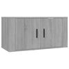 vidaXL Wall Mounted TV Cabinet Grey Sonoma 80x34.5x40 cm