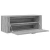 vidaXL Wall Shoe Cabinet Grey Sonoma 100x35x38 cm Engineered Wood