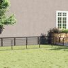 vidaXL Dog Kennel Black 12 m&sup2; Steel