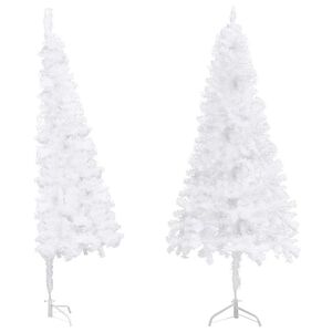 vidaXL Artificial Christmas Tree | White | PVC, Steel | 240 cm height
