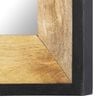 vidaXL Mirror 80x50 cm Solid Mango Wood