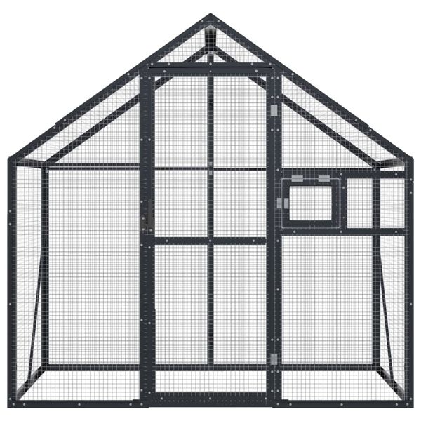 vidaXL Aviary Anthracite 179x100x185 cm Aluminium