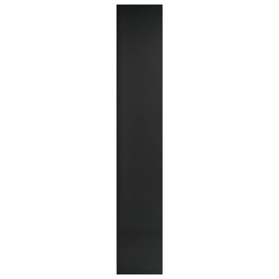 vidaXL CD Cabinet High Gloss Black 21x16x93.5 cm Engineered Wood