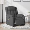 vidaXL Electric Massage Recliner Chair Dark Grey Fabric