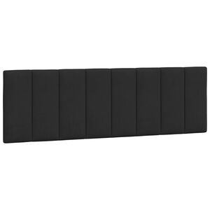 vidaXL Headboard Cushion "Hanko" Black 152 cm Queen Velvet