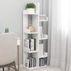 vidaXL Book Cabinet White 48x25,5x140 cm Engineered Wood