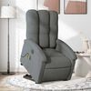 vidaXL Electric Stand up Massage Recliner Chair Dark Grey Fabric