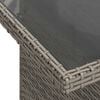 vidaXL Garden Sofa Set with Storage 9 pcs Grey Poly rattan
