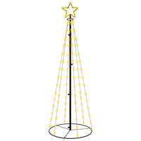 vidaXL Christmas Cone Tree Warm White 108 LEDs 70x180 cm
