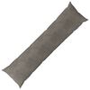 vidaXL Cushion with Pillow HEERLEN Light Grey 40 x 145 cm Velvet