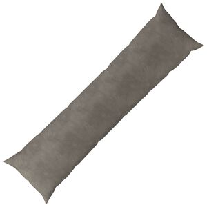 vidaXL Cushion with Pillow HEERLEN Light Grey 40 x 145 cm Velvet