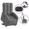 vidaXL Stand up Massage Recliner Chair Dark Grey Fabric
