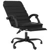 vidaXL Massage Reclining Office Chair Black Faux Leather