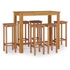 vidaXL 7 Piece Garden Bar Set Solid Wood Acacia
