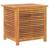 vidaXL Garden Storage Box with Louver 60x50x56 cm Solid Wood Acacia