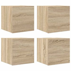 vidaXL TV Cabinet | Set of 4 | Sonoma Oak | Engineered Wood | Small