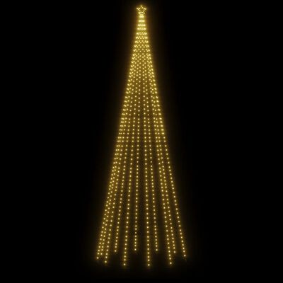 vidaXL Christmas Tree with Spike Warm White 732 LEDs 500 cm