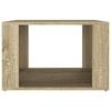 vidaXL Bedside Table Sonoma Oak 57x55x36 cm Engineered Wood