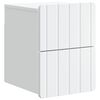vidaXL Wall-Mounted Bedside Cabinet White 33 x 34.5 x 43 cm