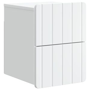 vidaXL Wall-Mounted Bedside Cabinet White 33 x 34.5 x 43 cm