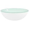 vidaXL Basin Tempered Glass 35x12 cm White
