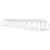 vidaXL Chicken Coop Silver 1000 x 150 x 100 cm Galvanised Steel