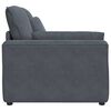 vidaXL Modular Sofa Armrest End Module with Cushions Dark Grey 100 cm