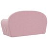 vidaXL Kids' Sofa 2-Seater Pink Soft Plush