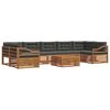 vidaXL Outdoor Sofa Set 8 pcs Natural and Anthracite