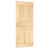 vidaXL Sliding Door NARVIK Natural and Black 90 x 210 cm (213.5 cm)
