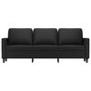 vidaXL 3-Seater Sofa Black 180 cm Faux Leather