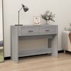 vidaXL Console Table Grey Sonoma 100x39x75 cm Engineered Wood