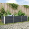 vidaXL Planter Anthracite 290 x 100 x 75 cm Galvanised Steel